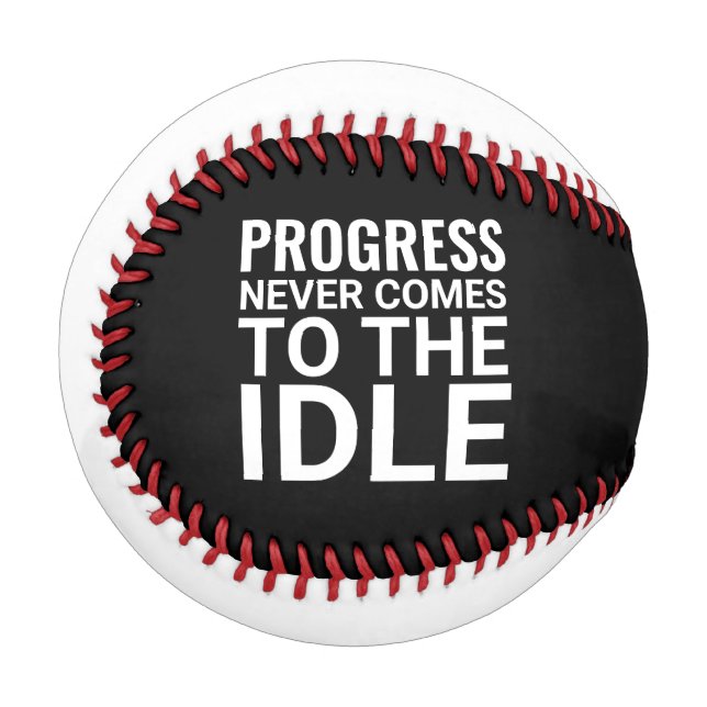 Balle De Baseball Motivation noir et blanc : Inspiration (Devant Gauche)