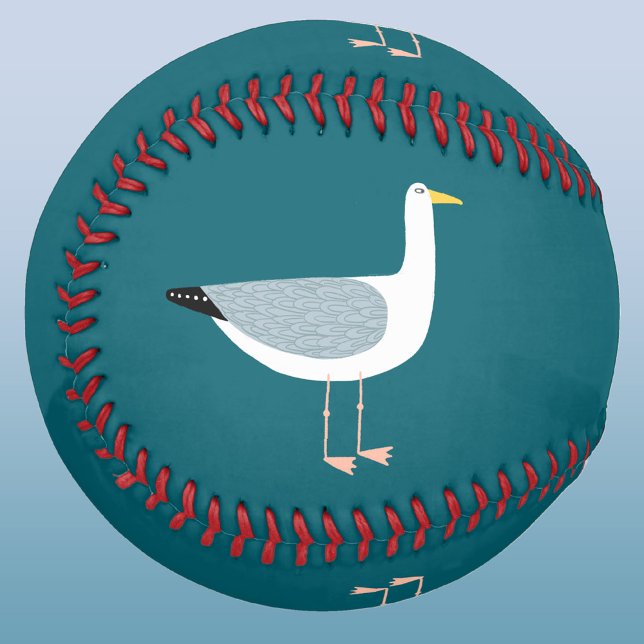 Balle De Baseball Mouette amusante (A cheeky seagull features on this fun baseball)