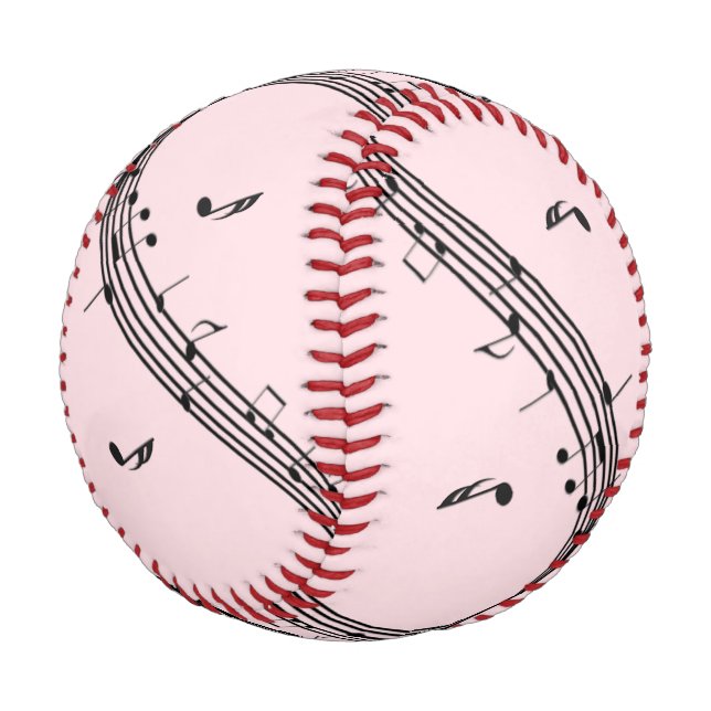 Balle De Baseball Musique de clef de sol climax rose (Angle)