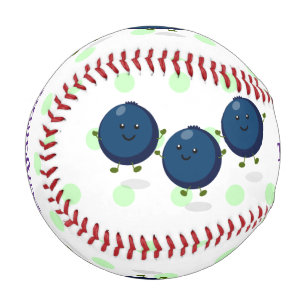 Balle De Baseball Myrtilles de dessin animé violet illustration mign