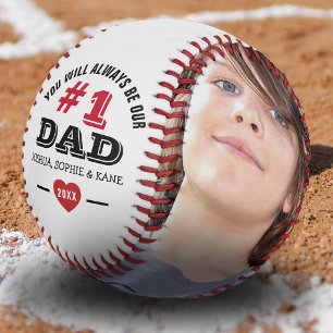 Balle De Baseball N°1 Papa Toujours Collage Photo   Fête des Pères
