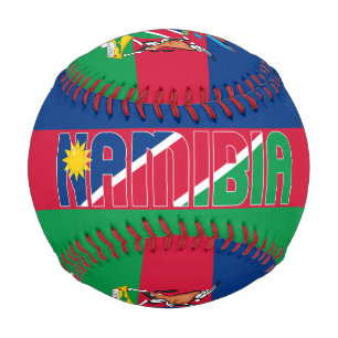 Balle De Baseball Namibie Drapeau et armoiries patriotique