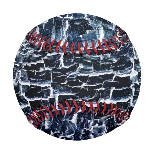 Balle De Baseball Nature Abstrait Navy (Dos)