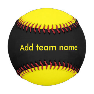 Balle De Baseball Noir et jaune