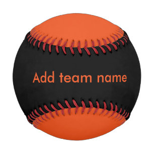Balle De Baseball Noir et orange