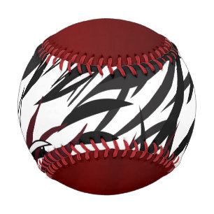 Balle De Baseball Noir plumé /Garnet/ Blanc baseball-Design Rouge