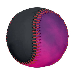 Balle De Baseball Noir & Violet Neon Custom Baseball