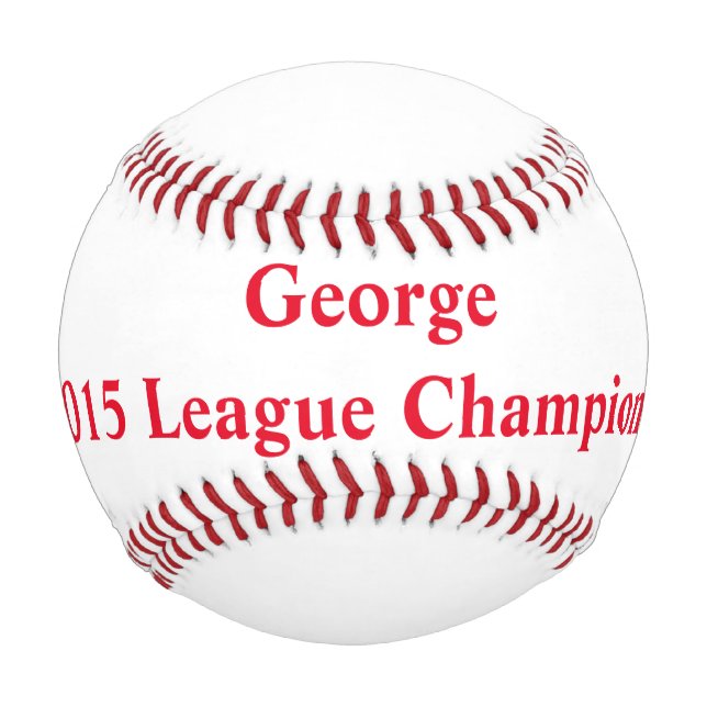 Balle De Baseball Nom d'équipe personnalisé Équipe de baseball Champ (Devant)