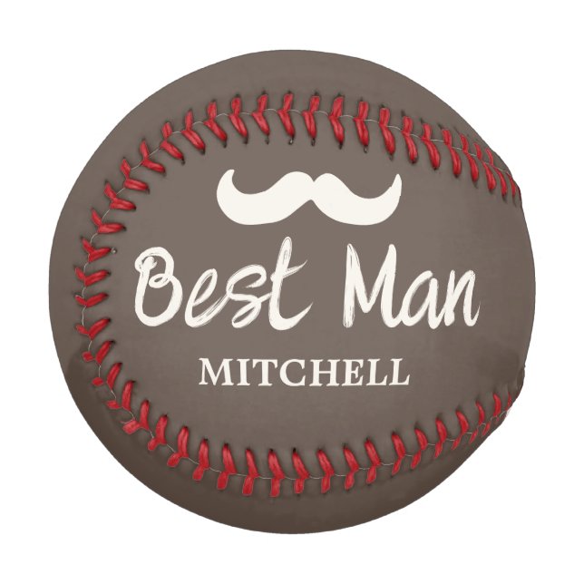 Balle De Baseball Nom du Mariage de la proposition Best Man Date (Devant Gauche)