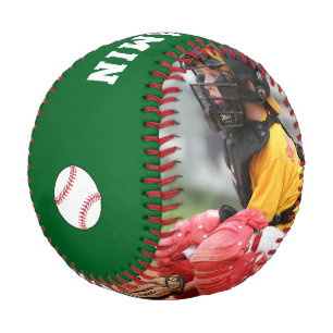 Balle De Baseball Nom et numéro de joueur de baseball personnalisé a