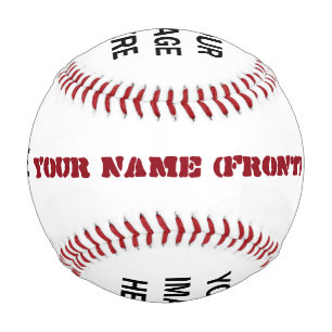Balle De Baseball Nom personnalisé et 4 images personnalisées A03