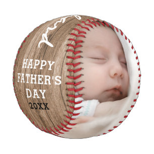 Balle De Baseball Nom personnalisé Meilleur papa Jamais Fête des p