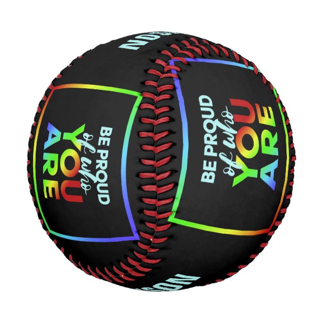 Balle De Baseball Nom personnalisé Pride baseball (Angle)