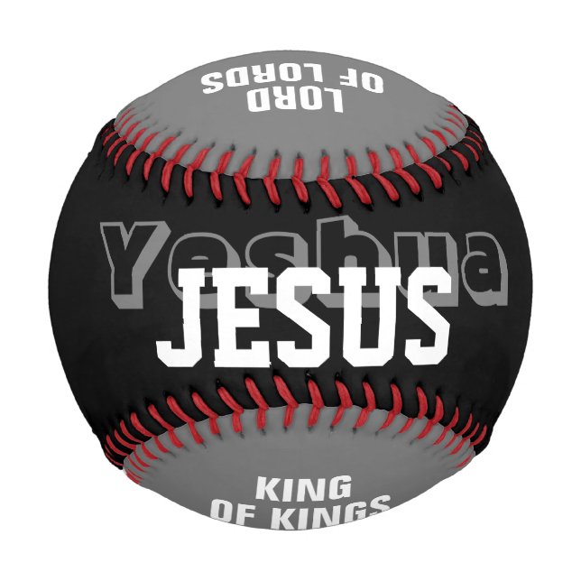 Balle De Baseball Noms Personnalisés De Jésus (Devant)
