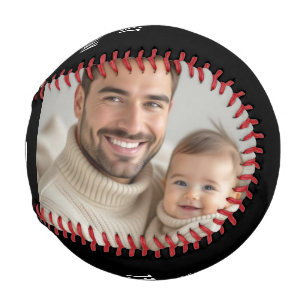 Balle De Baseball Notre première photo et texte personnalisés pour l