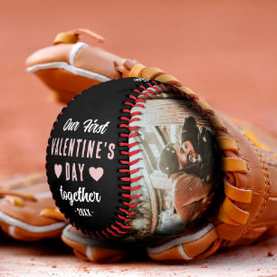 Balle De Baseball Notre première Saint Valentin Ensemble 2 Photos