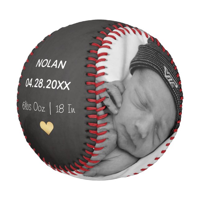 Balle De Baseball Nouveau Baby Keepsaké Baseball (Angle)