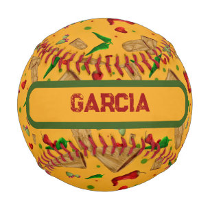 Balle De Baseball Nouveau-Mexique Chile rouge et verte Tamales Zia N