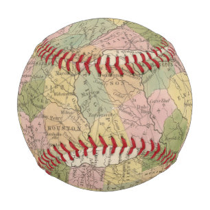 Balle De Baseball Nouvelle Carte De La Géorgie