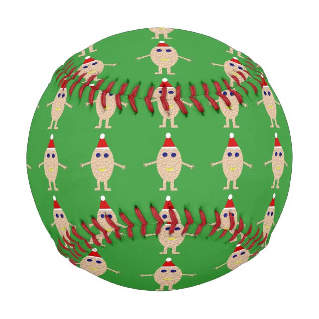 Balle De Baseball Œuf de Noël drôle de baseball (Devant)
