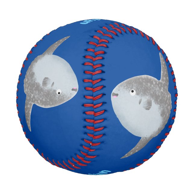 Balle De Baseball Oiseau de mer mola mola mignonne caricature (Angle)