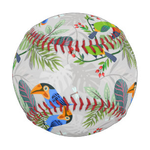 Balle De Baseball Oiseau Toucan mignon, Motif de tous les jours, Aqu