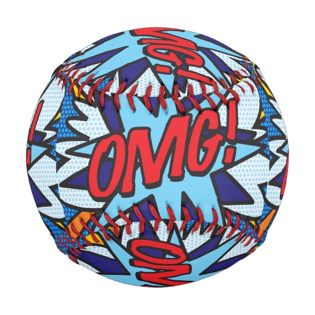 Balle De Baseball OMG Fun Retro (Devant)