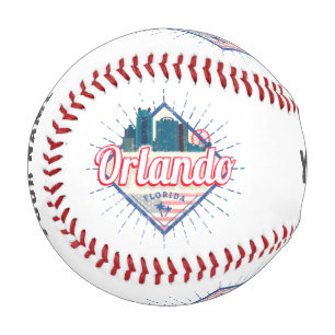 Balle De Baseball Orlando Florida États-Unis Skyline Vintage USA