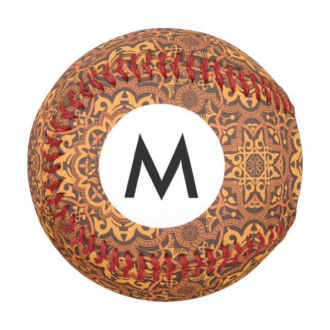 Balle De Baseball Ornement arabe élégant (Devant Gauche)