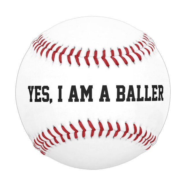Balle De Baseball Oui, je suis un brave (Devant)