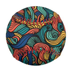 Balle De Baseball Paisley haché