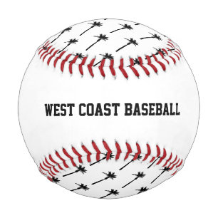 Balle De Baseball Palm Tree Silhouette Côtière Voyage Chic Amusement
