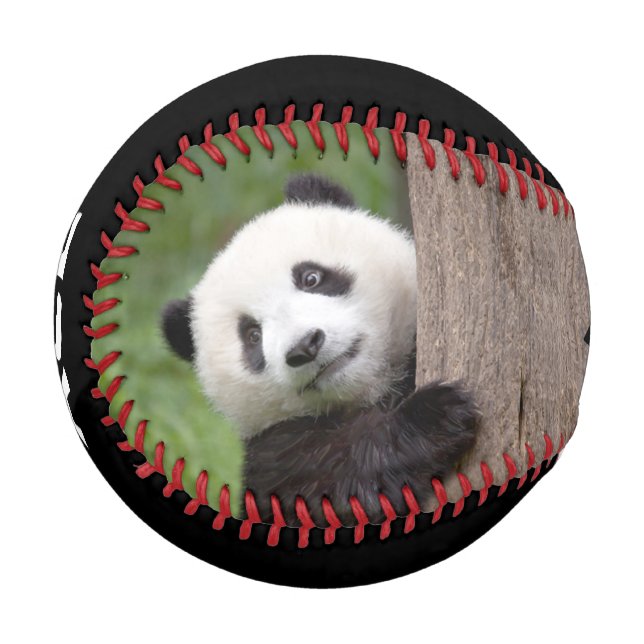Balle De Baseball Panda cub Peinture baseball (Devant Gauche)