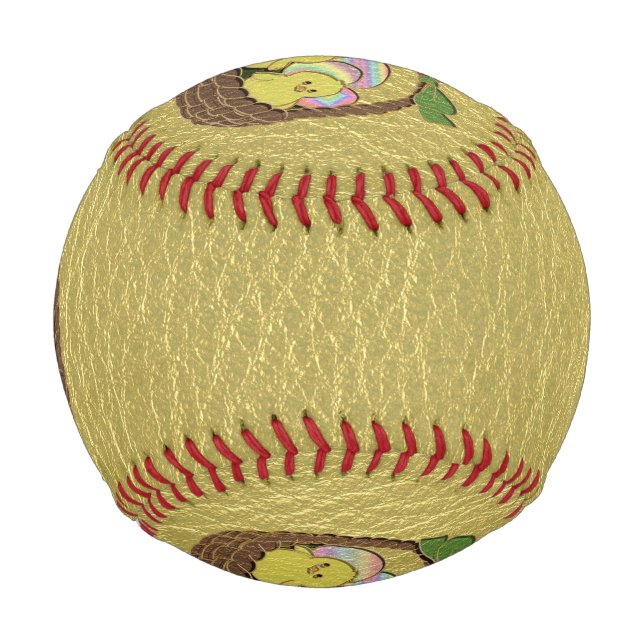 Balle De Baseball Panier de Pâques en cuir (Devant)