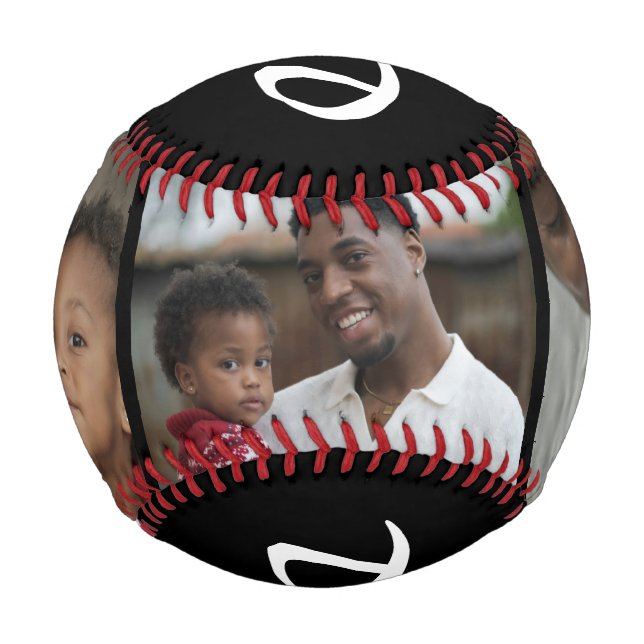 Balle De Baseball Papa a établi Bold Black 3 Photo (Devant)