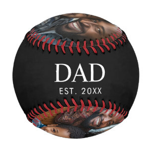 Balle De Baseball Papa a établi Moderne Simple Gras Noir 3 Photo