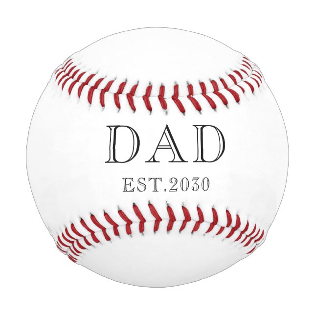 Balle De Baseball Papa a Fondé le Baseball (Devant)
