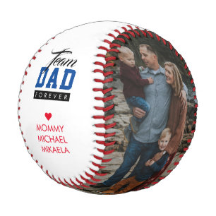 Balle De Baseball Papa de l'équipe pour toujours Bonne fête des père