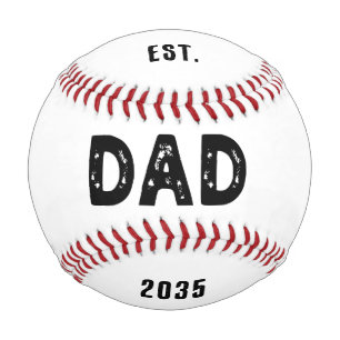 Balle De Baseball Papa Est. 20XX cadeau de Fête des pères pour nouve