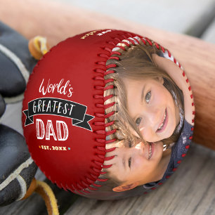 Balle De Baseball Papa le plus grand du monde Typographie moderne gr