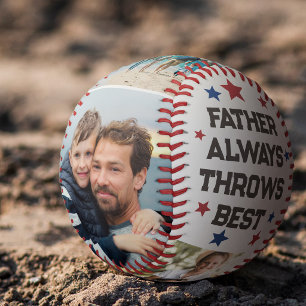 Balle De Baseball Papa personnalisé lance le meilleur 4 photos Fête