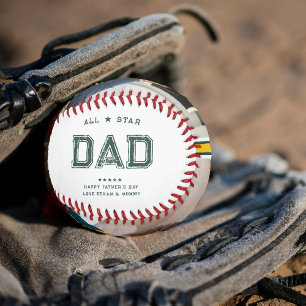 Balle De Baseball Papa Toutes Étoiles Bonne Fête des Pères Photo
