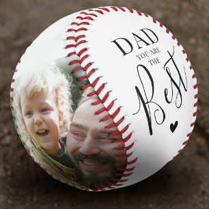 Balle De Baseball PAPA 'Vous êtes le meilleur' Photos Nom & Citation