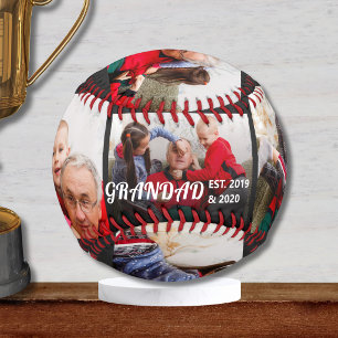 Balle De Baseball Papapa Fondé 3 Photo Gras Typographie Blanche