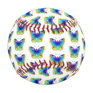 Balle De Baseball Papillon Arc-en-ciel Paon Œil