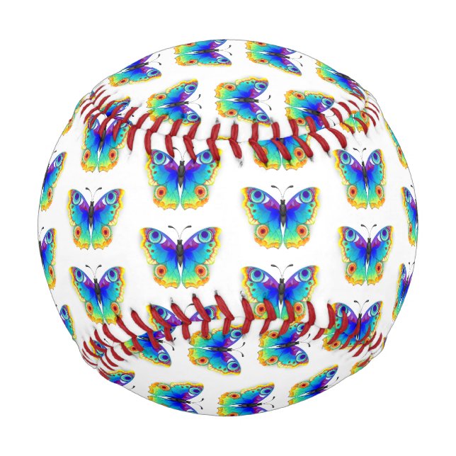 Balle De Baseball Papillon Arc-en-ciel Paon Œil (Devant)