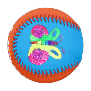 Balle De Baseball Papillon Art par Enfants