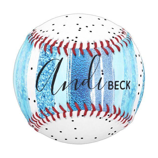 Balle De Baseball Parties scintillant Glam (Dos)