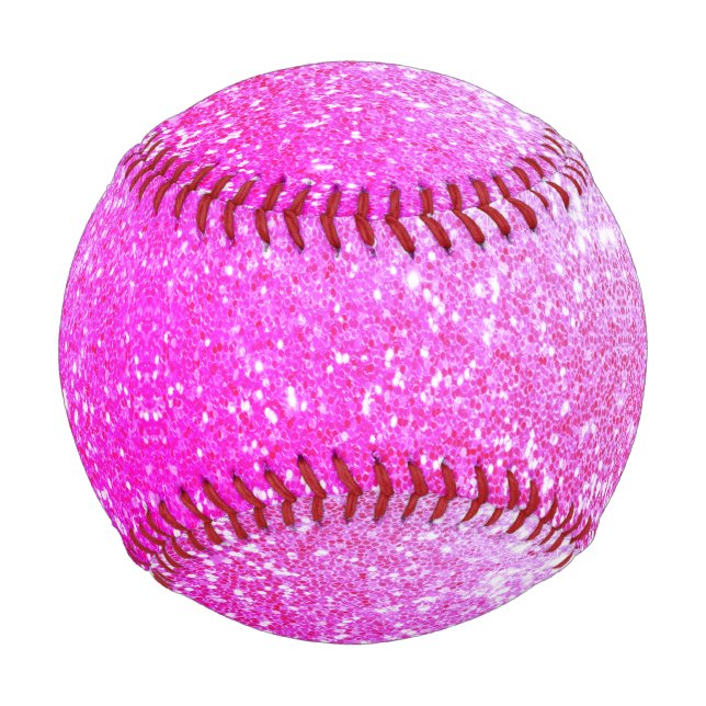 Balle De Baseball Parties scintillant violette (Devant)