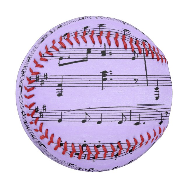 Balle De Baseball Partition violette (Dos Droite)